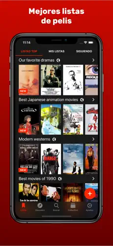 Screenshot 1 Movie Lists - Mejores pelis iphone