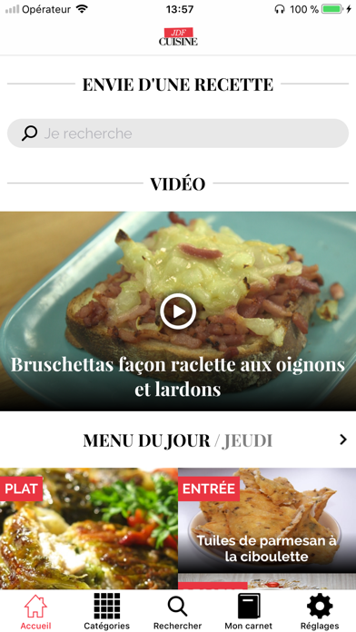 Screenshot #1 pour Cuisine : Recette de cuisine