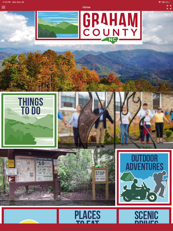 Graham County, NC iPad screenshot 2 - Travel app