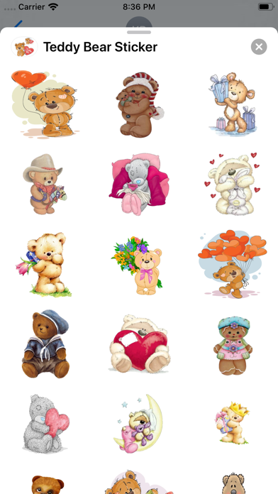 Teddy Bear Sticker screenshot 4