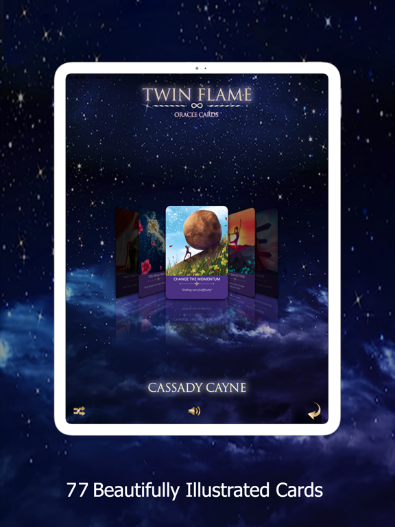 Twin Flame Oracle Cards iPad screenshot 4 - Entertainment app