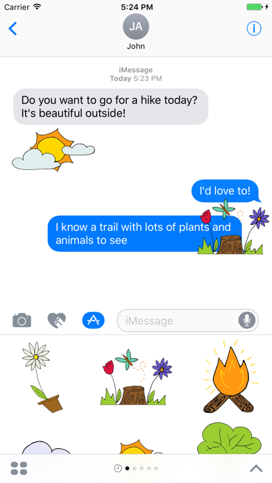 Screenshot #1 pour Outdoor Stickers