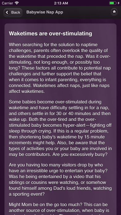 Babywise Nap App Screenshot