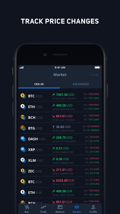 CEX.IO Cryptocurrency Exchange screenshot-5