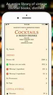 martin’s index of cocktails iphone screenshot 1