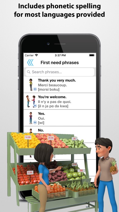 Travel Interpreter Phrasebook Screenshot