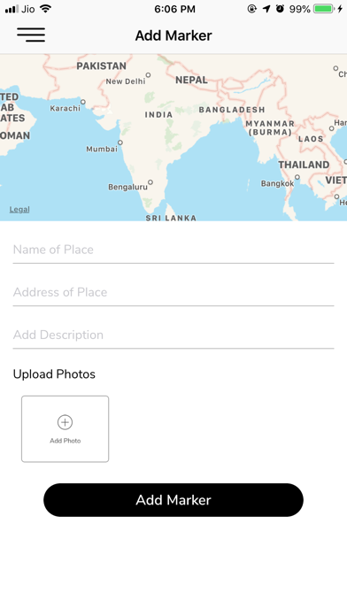 Landmarker - Social Travel App Screenshot