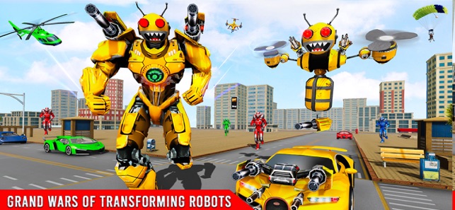 Bee Robot Transform Game 3D, game for IOS