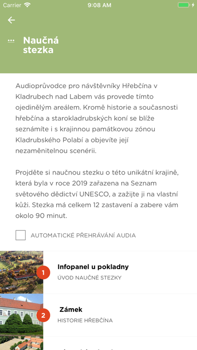 Národní hřebčín Kladruby Screenshot