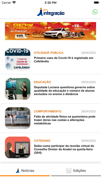 Screenshot #1 pour Jornal Integração