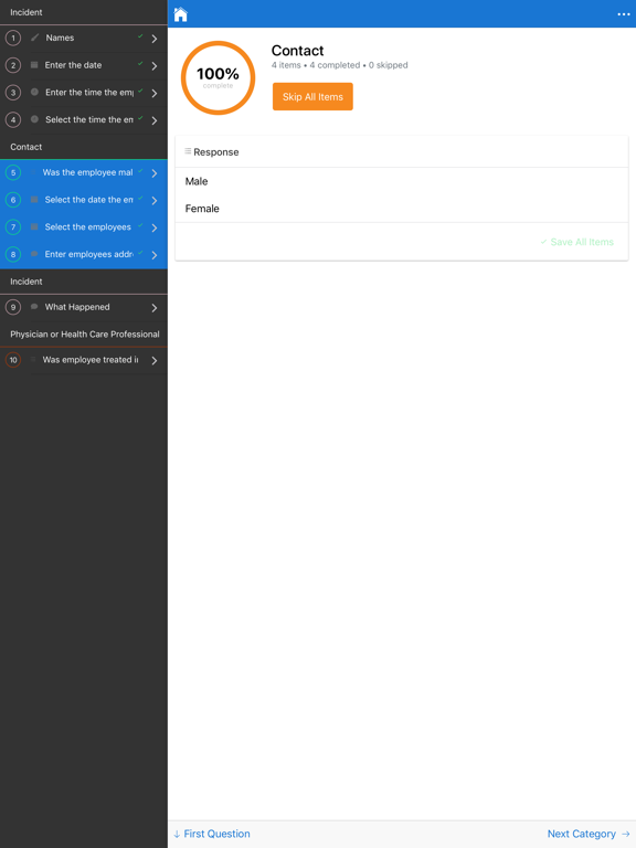 Mobile Inspection iPad screenshot 7 - Productivity app