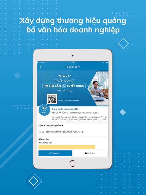 JobsGO - Nhà Tuyển Dụng iPad screenshot 5 - Business app