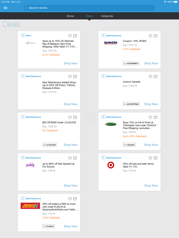 Retail Benefits iPad screenshot 2 - Shopping app