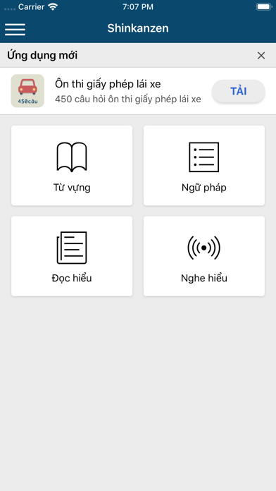 Screenshot #1 pour Học tiếng Nhật Shinkanzen