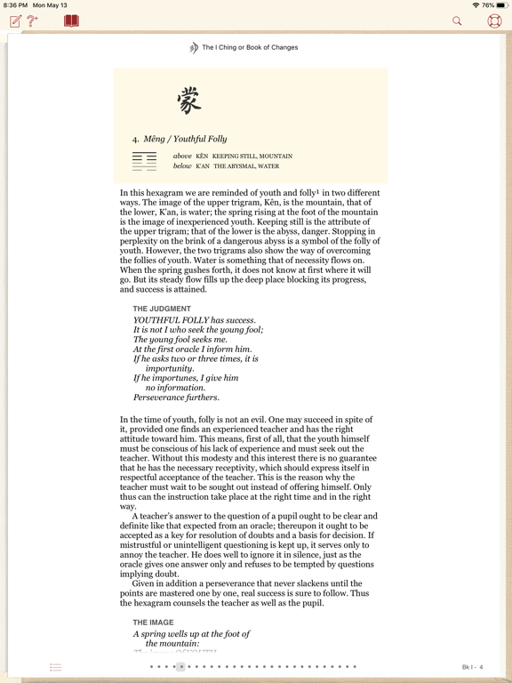 The I Ching or Book of Changes iPad screenshot 5 - Entertainment app
