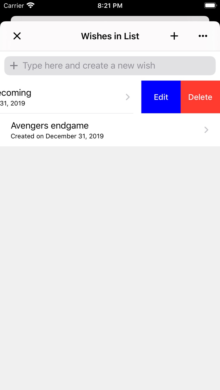 iPhone screenshot