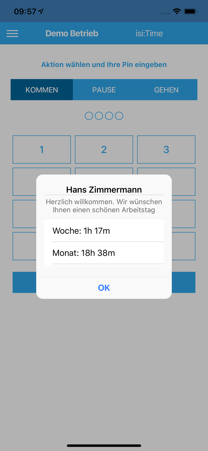 isi:Time Zeiterfassung screenshot 4