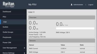 Raritan PDView Screenshot