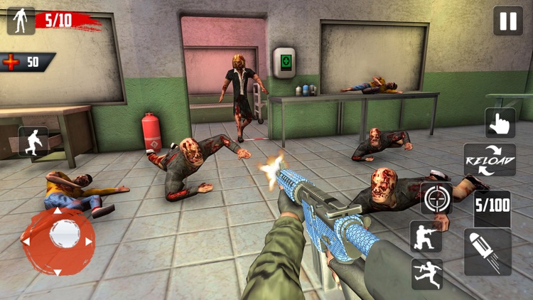 Zombie War Sniper Survival screenshot-5