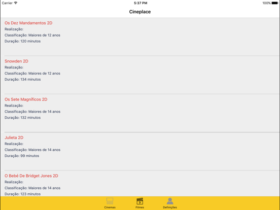 Screenshot #4 pour CINEPLACE, Ticket