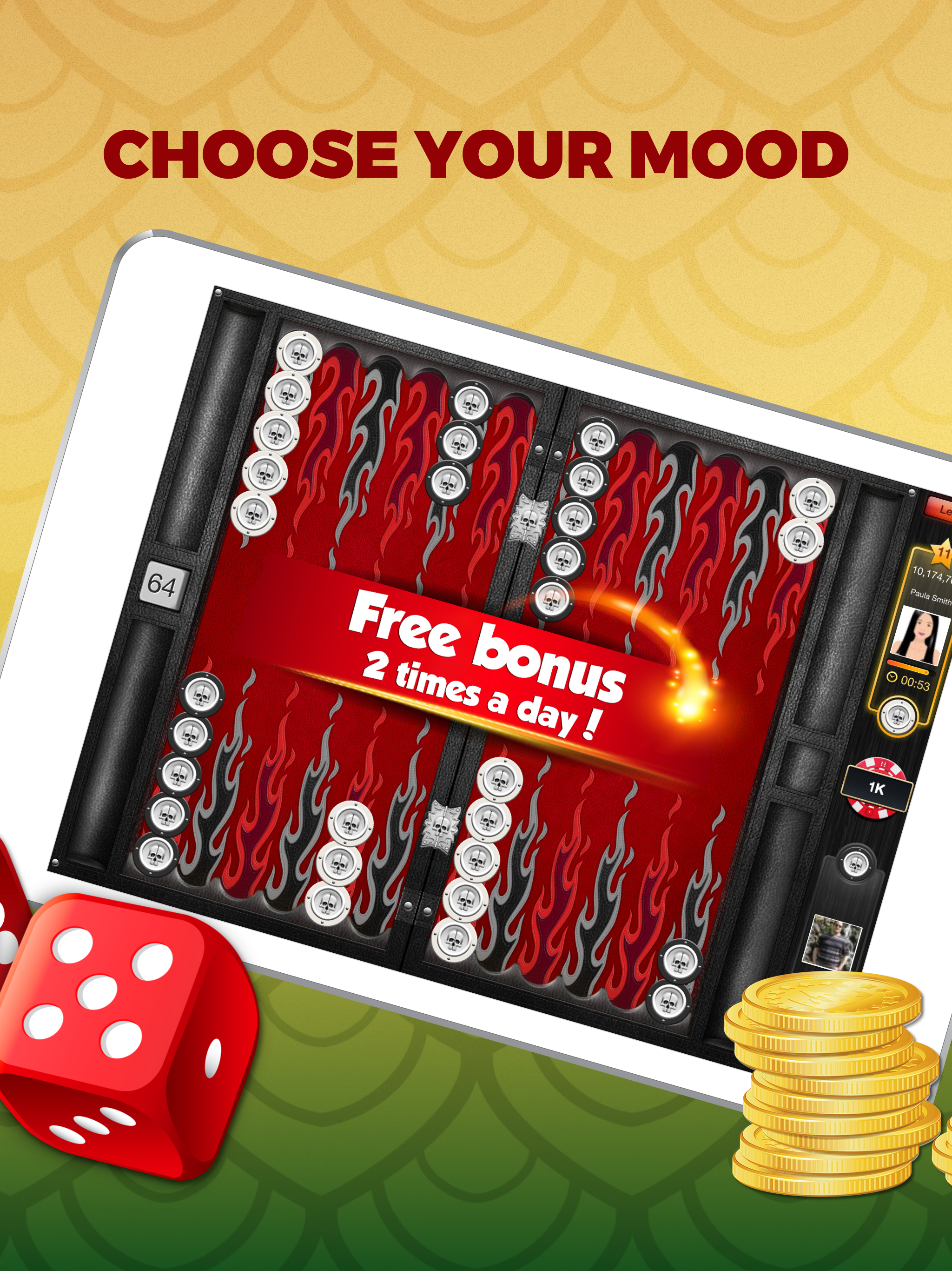 Backgammon HD Play Live Online screenshot 3