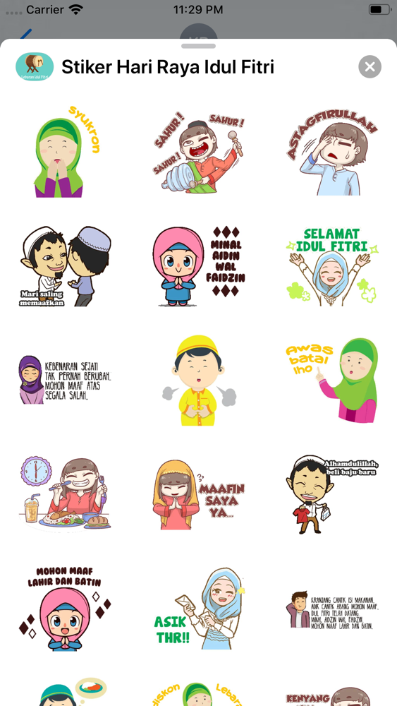  Stiker  Hari Raya Idul  Fitri  App for iPhone Free Download 