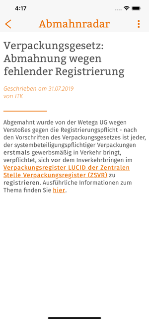 Abmahnradar(圖3)-速報App