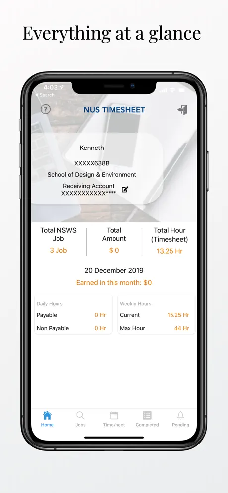 NUS Timesheet