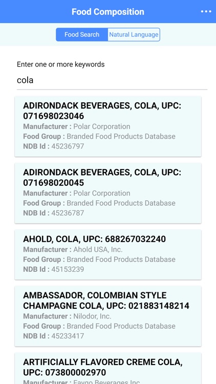 Nutritionix Food Composition screenshot-5