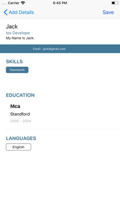 Generator Resume screenshot-3