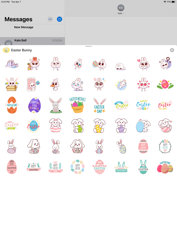 Screenshot #6 pour Happy Easter Stickers *
