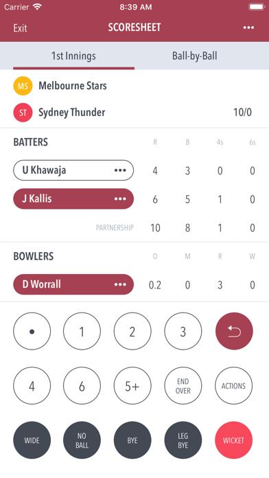 Cricket LiveScore EU Screenshot