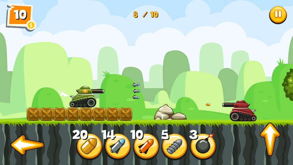 #1. Tiny Tank Challenge (iOS) De: Wipoo Chatwaranon