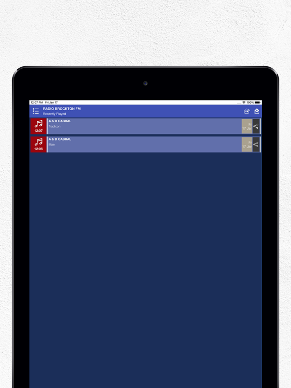 RADIO BROCKTON FM iPad screenshot 6 - Entertainment app