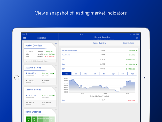 Standard Online Share Trading iPad screenshot 4 - Finance app