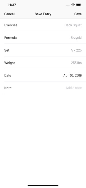 1rm Calculator One Rep Max On The App Store