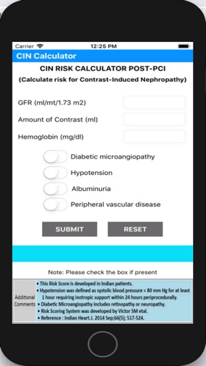 CIN Calculator App