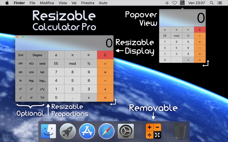 Screenshot #1 pour Resizable Calculator Pro