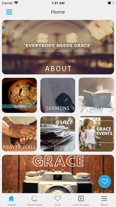 Cathedral of Grace Church App Screenshot