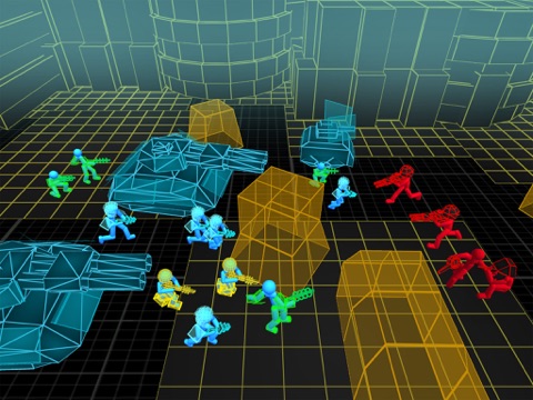 Stickman Simulator: Neon Tanks screenshot 3