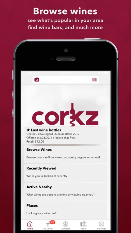 Corkz: Wine Reviews and Cellar screenshot-0
