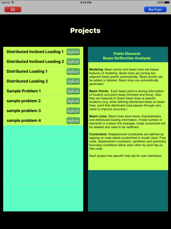 #4. FEM Beam Deflection Analysis (iOS) 由: DRH YAZILIM VE MUHENDISLIK HIZMETLERI LTD STI