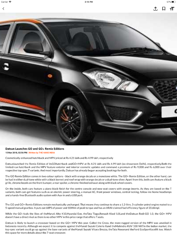 Hans India iPad screenshot 4 - News app