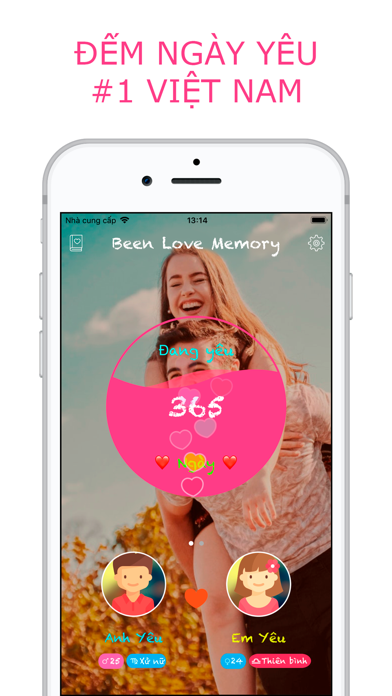 Screenshot #1 pour Đếm ngày yêu -Been Love Memory