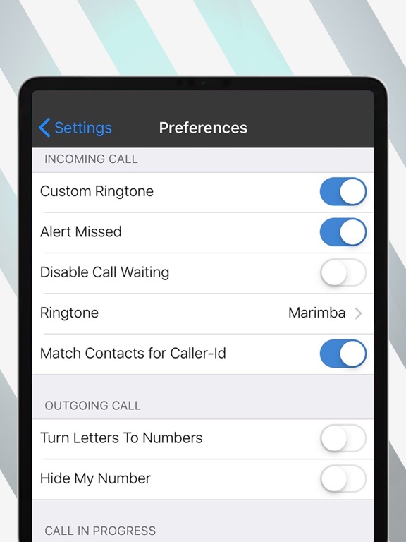 Screenshot #6 pour SoftPhoneApp