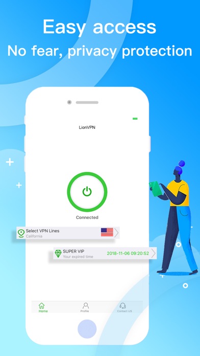 LionVPN-VPN for WiFi Proxyのおすすめ画像1