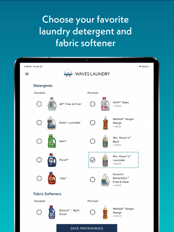 Waves Laundry iPad screenshot 6 - Lifestyle app