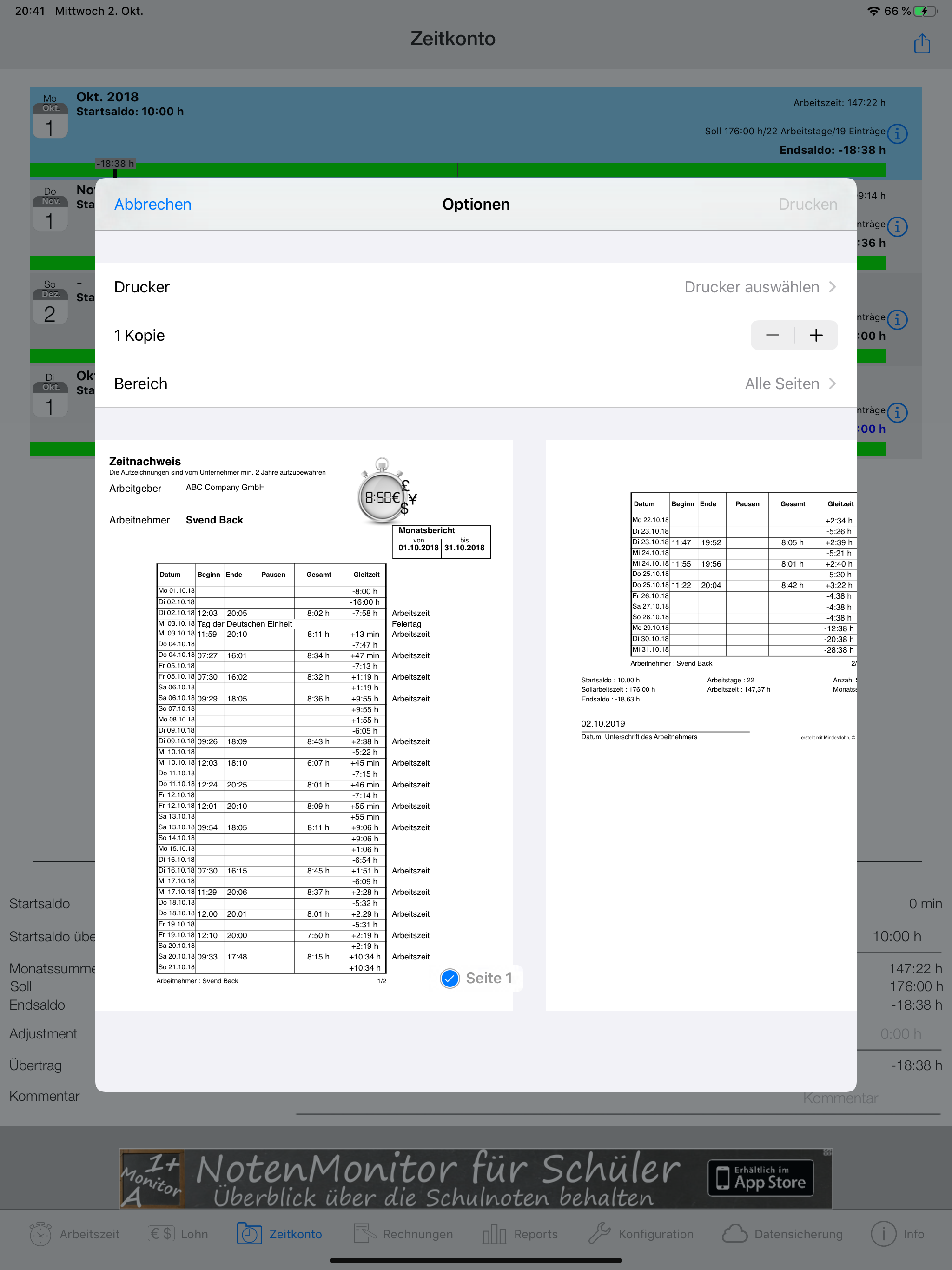 Times & Wages, Projects Timer