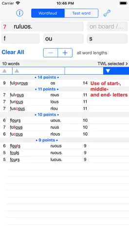 Game screenshot Words Finder Wordfeud/TWL apk