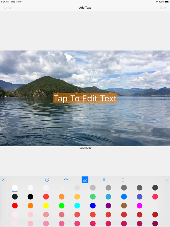 Video Maker - Text & Music iPad screenshot 5 - Photo & Video app